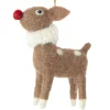 Felt Red Nose Reindeer Ornament< New