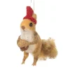 Felt Squirrel with Acorn Ornament< Sale