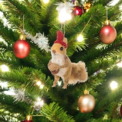 Felt Squirrel with Acorn Ornament< Sale