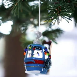 Festive Blue Ski Slope Gondola Ornament<Cody Foster & Co. Fashion