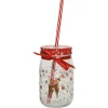 Festive Deer Mason Jar Cup< Hot