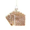 Festive Matzah Glass Ornament<Cody Foster & Co. New