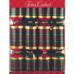 Festive Plaid Christmas Crackers - The Christmas Loft< Sale