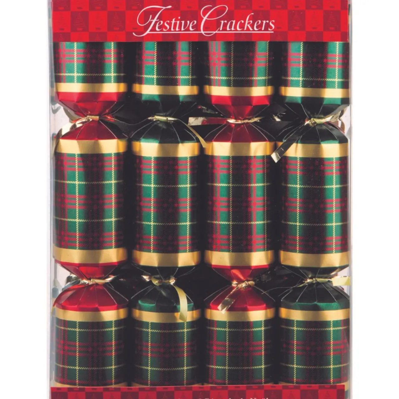 Festive Plaid Christmas Crackers - The Christmas Loft< Sale