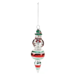 Festive Snowman Finial Ornament< New