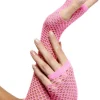 Fishnet Gloves, Pink, Long< New