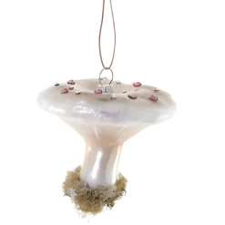 Flat Top Ivory High Grove Mushroom Ornament<Cody Foster & Co. Fashion