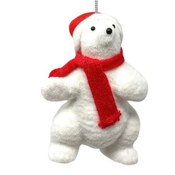 Flocked Polar Bear Standing< Fashion