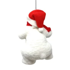 Flocked Polar Bear Standing< Fashion