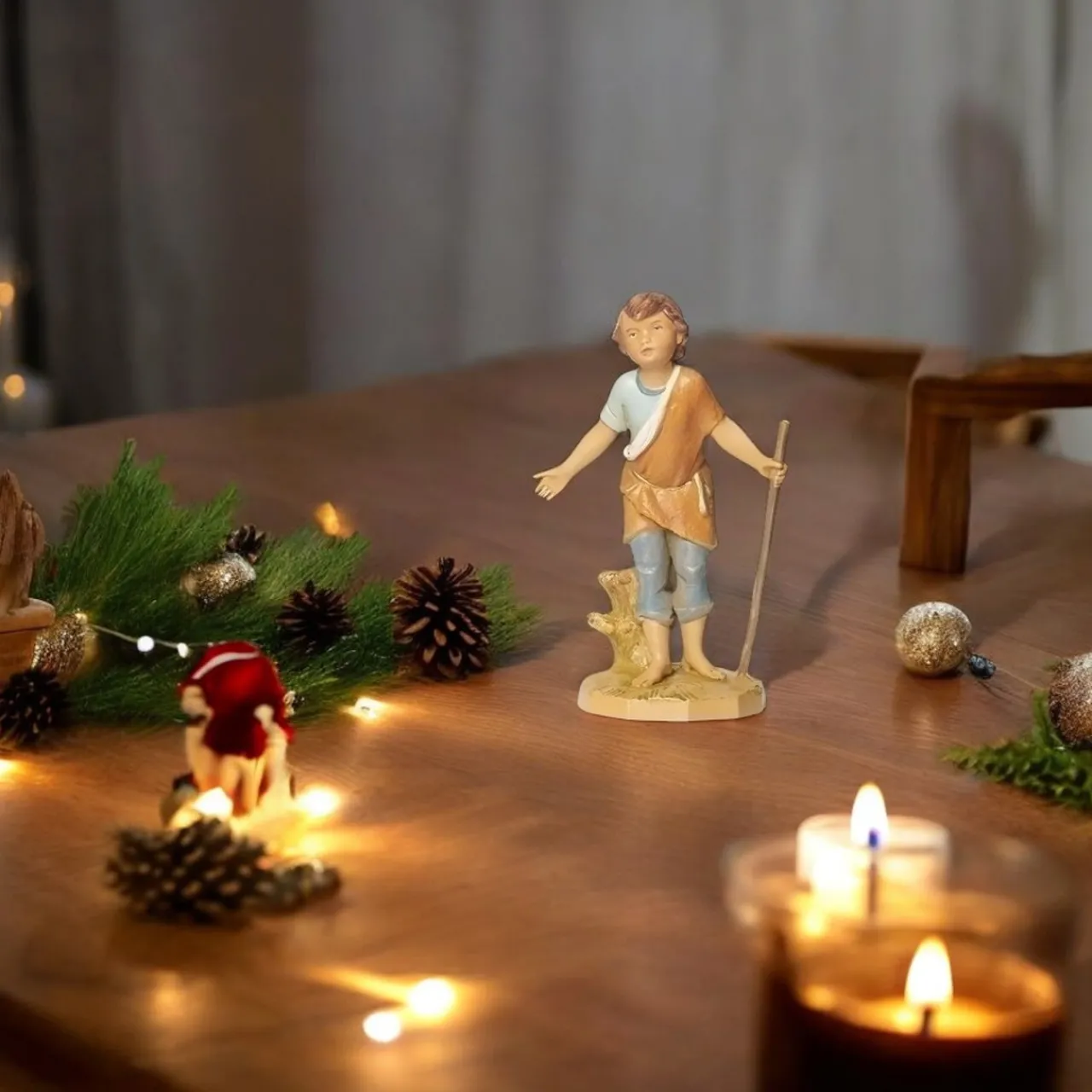 5 Inch Savio Boy Shepherd Nativity Figurine<Fontanini Fashion