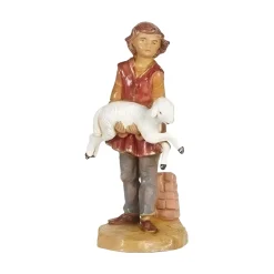 5in Scale Ari Shepherd with Sheep Nativity Figurine<Fontanini New