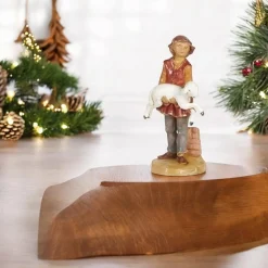 5in Scale Ari Shepherd with Sheep Nativity Figurine<Fontanini New