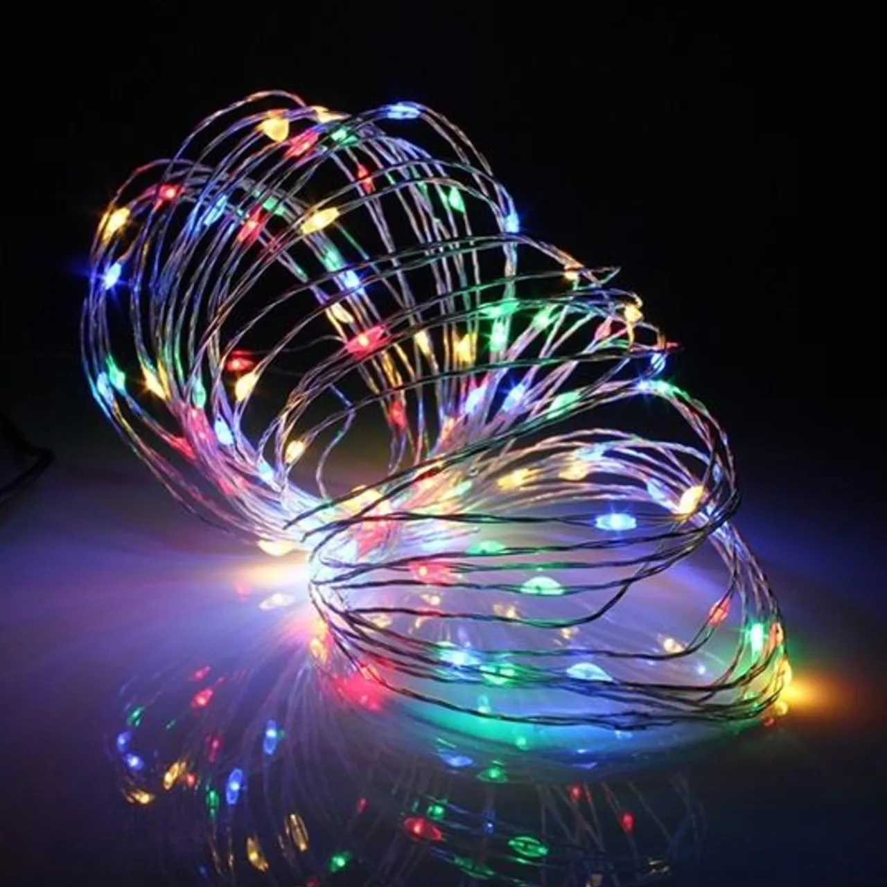 10 Foot Multicolored Micro LED String Light Set with 60 Lights - Indoor / Outdoo<Lumineo Online