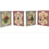 4 Foot Postcard with Tinsel Garland< New