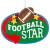 Football Star Sport Ball Ornament< New
