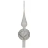 Frosted Glass Finial Tree Topper< Clearance