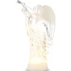 Frosted Lit Swirling Glitter Angel< Outlet