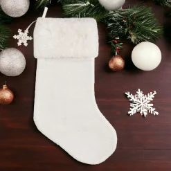 Fur Snowflake Christmas Stocking< Sale