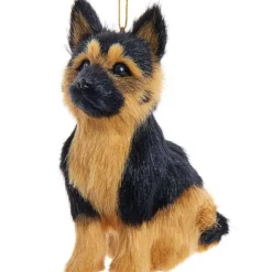 Furry German Shepherd Dog Ornament<Kurt Adler Sale