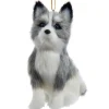 Furry Husky Dog Ornament<Kurt Adler Best