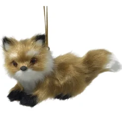 Furry Light Brown Fox Ornament | The Christmas Loft<Kurt Adler Sale