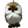 Furry Light Brown Owl Ornament | The Christmas Loft<Kurt Adler Clearance