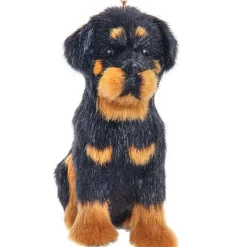 Furry Rottweiler Dog Ornament<Kurt Adler Online