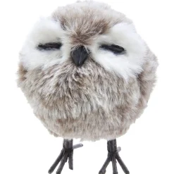 Furry Standing Gray Owl Ornament | The Christmas Loft<Kurt Adler Outlet