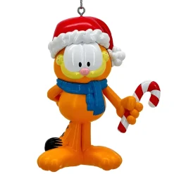 Garfield with Candy Cane Blow Mold Ornament<Kurt Adler Discount