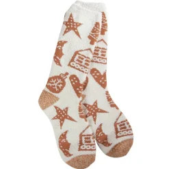 Gingerbread Cookies Cozy Crew Socks< New