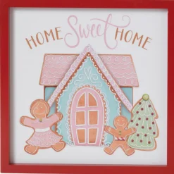 Gingerbread Home Sweet Home Wall Sign - The Christmas Loft< New