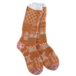 Gingerbread House II Cozy Crew Socks< Fashion