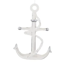 Glass Anchor Ornament< Hot