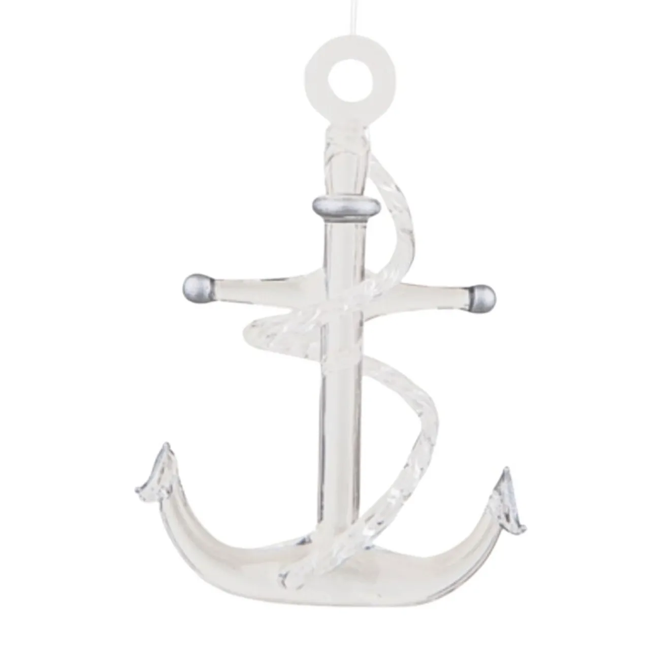 Glass Anchor Ornament< Hot