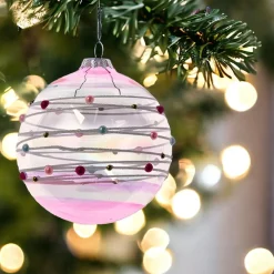 Glass Bubblegum Ball Ornament<Kurt Adler New