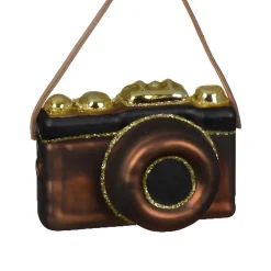 Glass Camera Ornament< Clearance