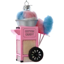 Glass Cotton Candy Cart Ornament<Kurt Adler Fashion