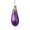 Glass Eggplant Ornament< Clearance