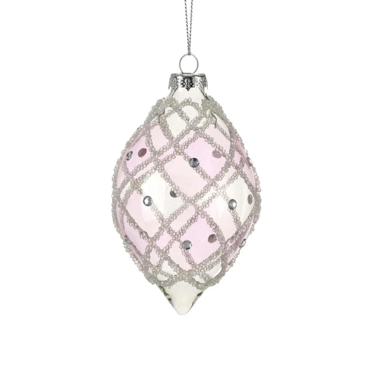 Glass Ice Jewel Finial Ornament< Sale