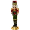 Glass Nutcracker With Red Hat Figurine< New