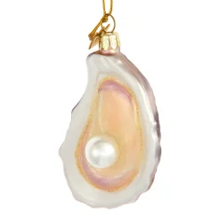 Glass Oyster With Pearl Ornament<Kurt Adler Clearance