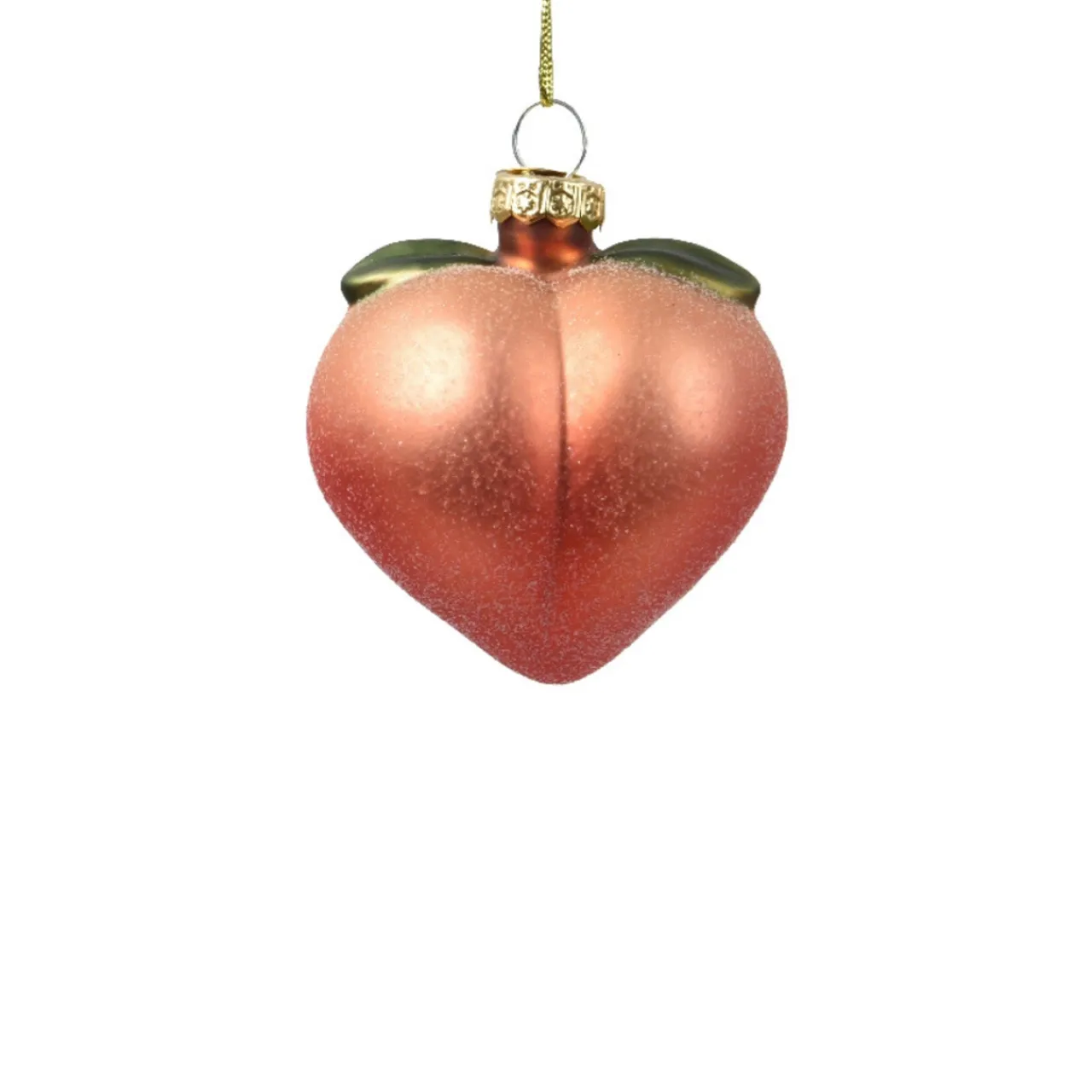 Glass Peach Ornament< Fashion