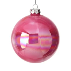 Glass Pink Candy Ball Ornament< Sale