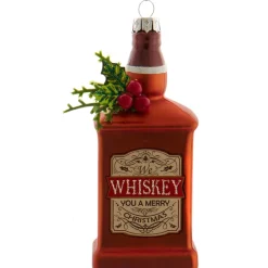 Glass Whiskey Bottle Ornament<Kurt Adler Online