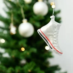 Glass White High Top Sneaker Ornament< Outlet