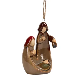 Glazed Nativity Ornament< Outlet