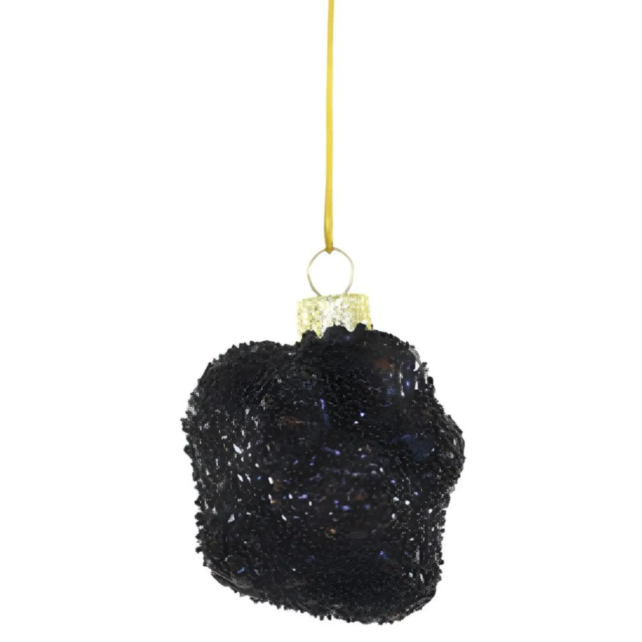 Glittery Black Truffle Christmas Ornament<Cody Foster & Co. Sale