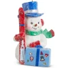 Glittery Ski Trip Snowman Ornament< Best