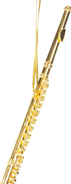 Gold Flute Ornament | The Christmas Loft< Online