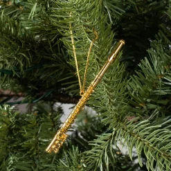 Gold Flute Ornament | The Christmas Loft< Online